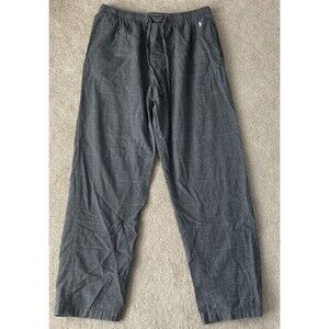 Polo Ralph Lauren Pajama Pants Mens Large Plaid Flannel Gray Sleepwear Cotton